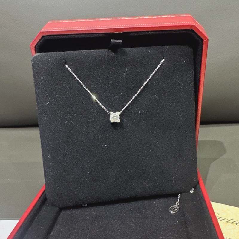 Cartier卡地亚0.7克拉牛头石钻石项链-2