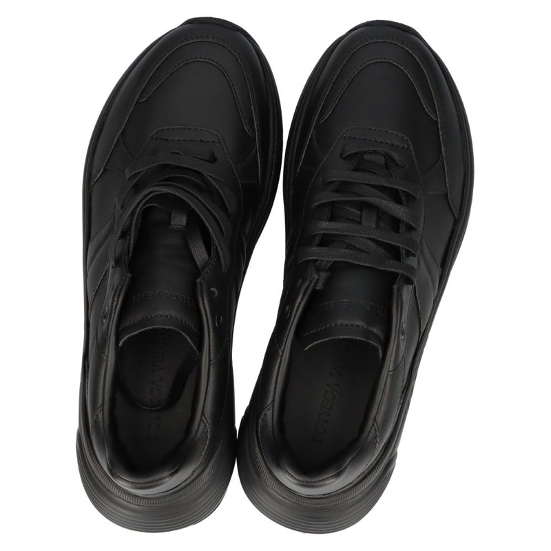 BOTTEGA VENETA BV Speedster Leather Sneakers - Black低筒運動休閒鞋 老爹鞋 板鞋-1