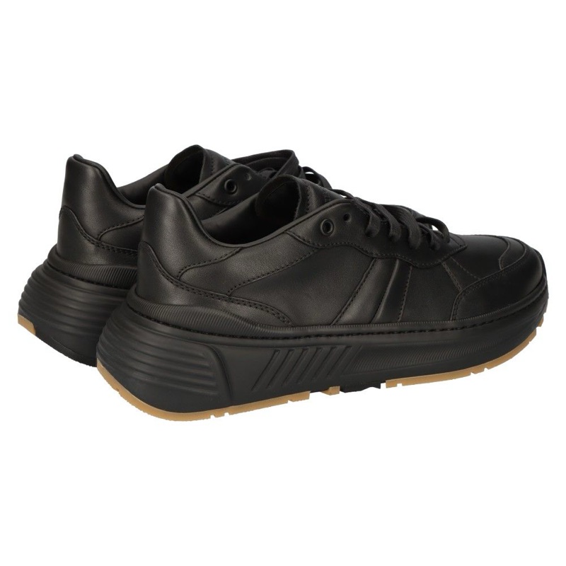 BOTTEGA VENETA BV Speedster Leather Sneakers - Black低筒運動休閒鞋 老爹鞋 板鞋-2