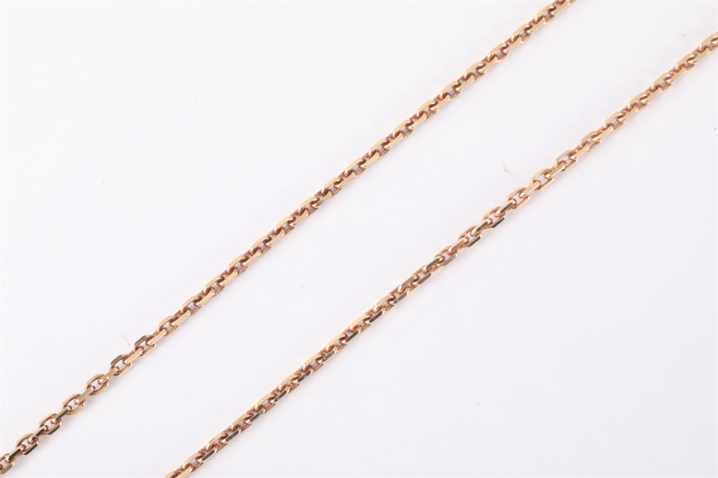 VAN CLEEF&ARPELS(梵克雅寶) Vintage Alhambra 中號單花項鏈 2013年聖誕 單鑽 18K黃金/鑽石/孔雀石 項鏈 黃金-3