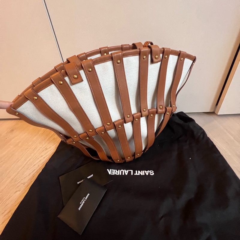 Saint Laurent Beatrix Panier 鏤空手提包-6