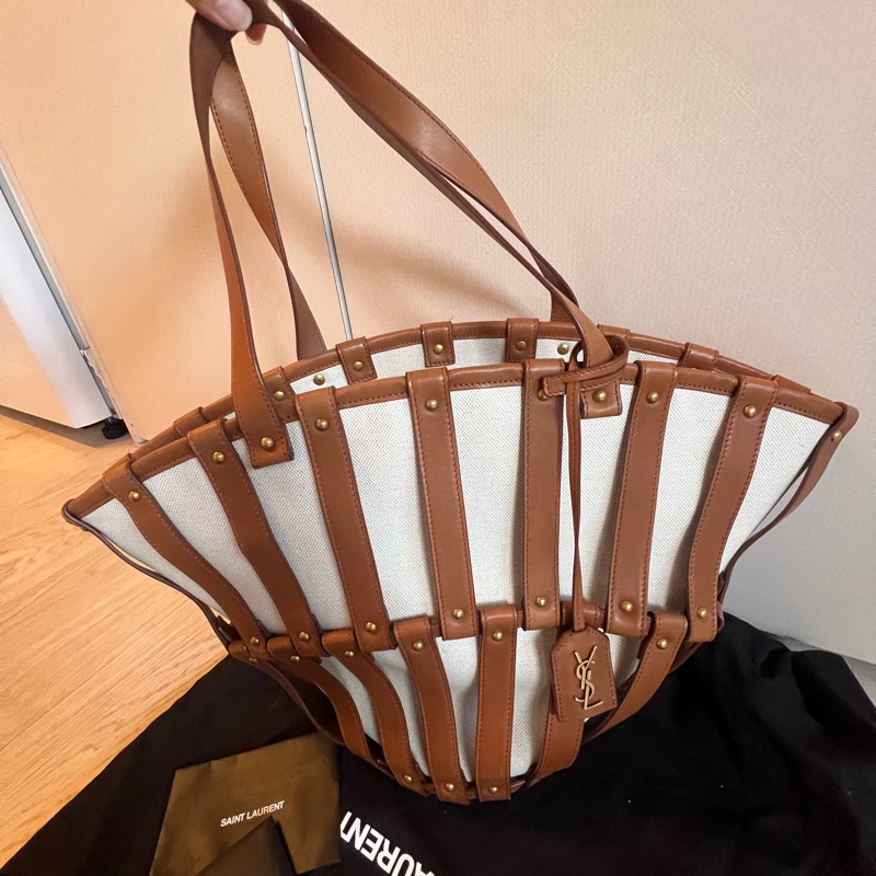 Saint Laurent Beatrix Panier 鏤空手提包-7