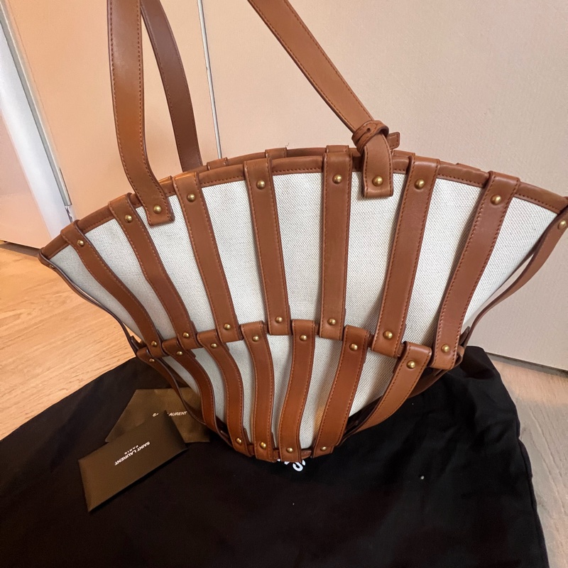 Saint Laurent Beatrix Panier 鏤空手提包-8