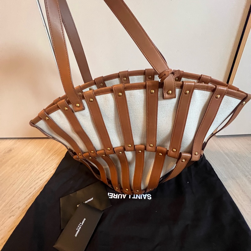 Saint Laurent Beatrix Panier 鏤空手提包-9