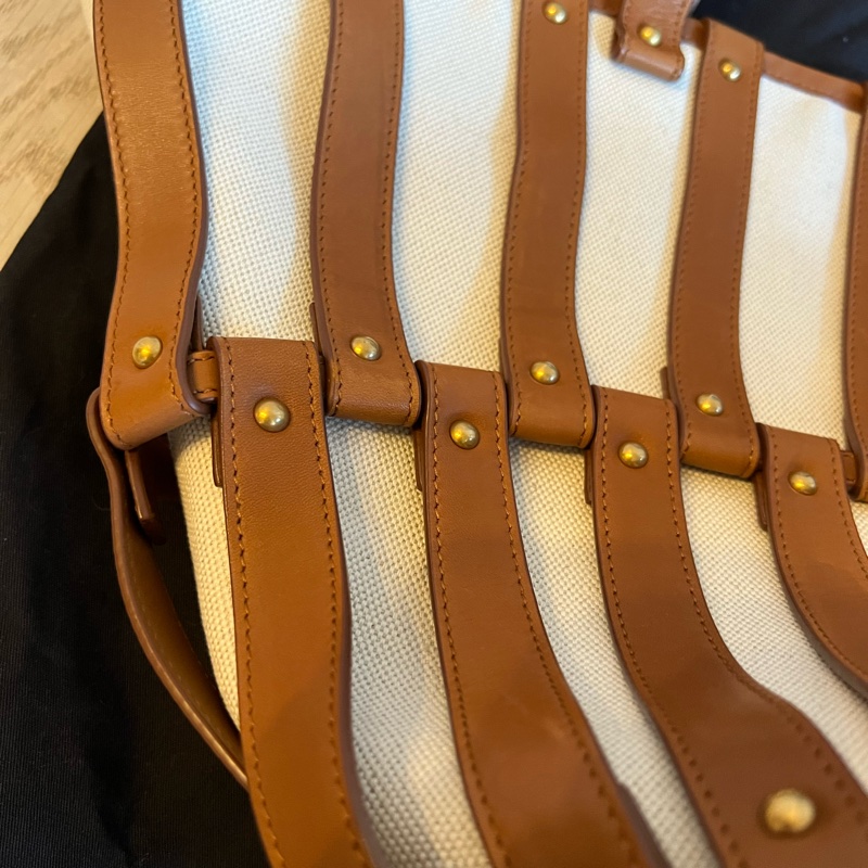 Saint Laurent Beatrix Panier 鏤空手提包-11