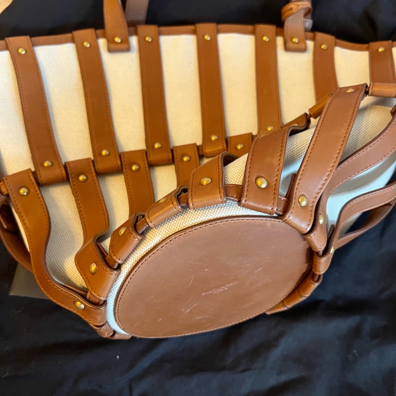 Saint Laurent Beatrix Panier 鏤空手提包-15
