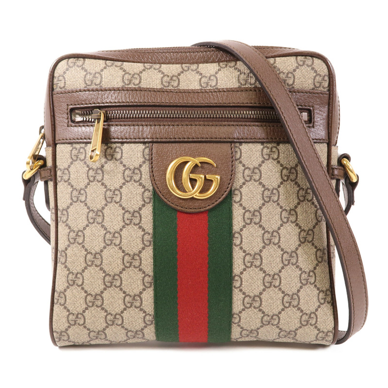 GUCCI 塗層帆布Supreme Ophidia Small Messenger金扣肩背袋-0