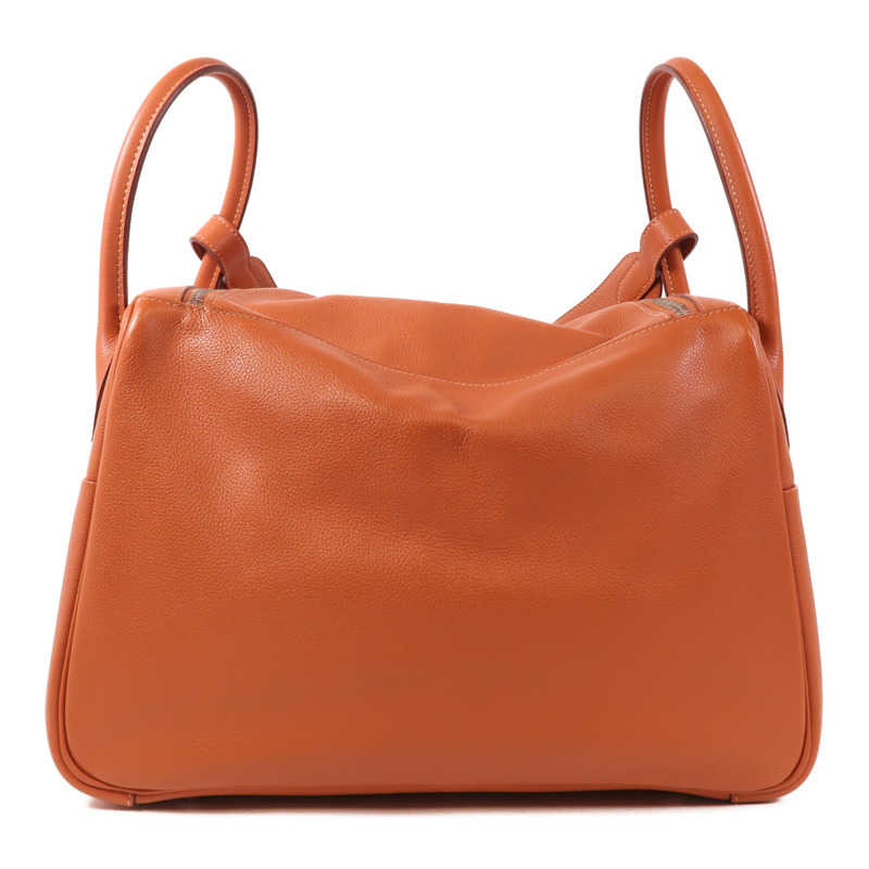 HERMES Evercolor皮革Lindy 34銀扣手挽肩背兩用袋-1