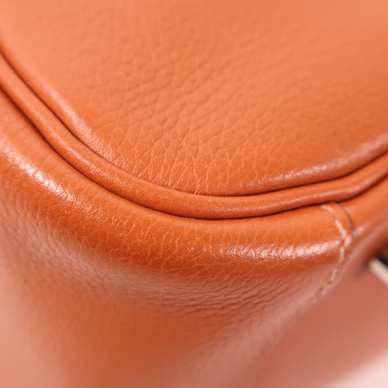 HERMES Evercolor皮革Lindy 34銀扣手挽肩背兩用袋-8