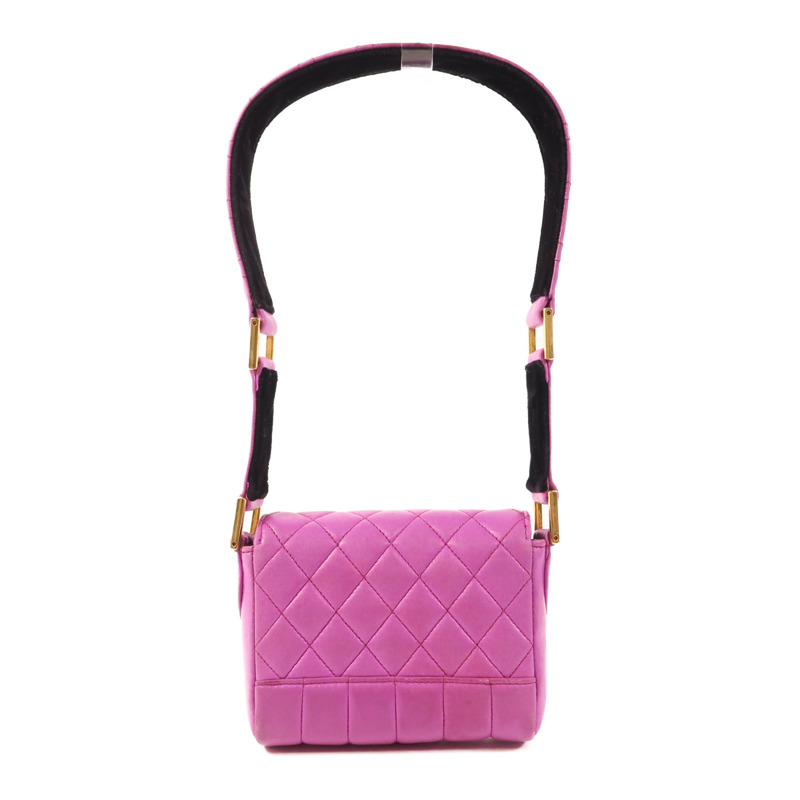 CHANEL 牛皮皮革Shoulder Bag金扣肩背袋-1