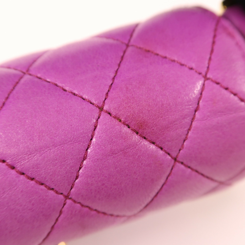 CHANEL 牛皮皮革Shoulder Bag金扣肩背袋-15