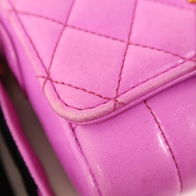 CHANEL 牛皮皮革Shoulder Bag金扣肩背袋-19