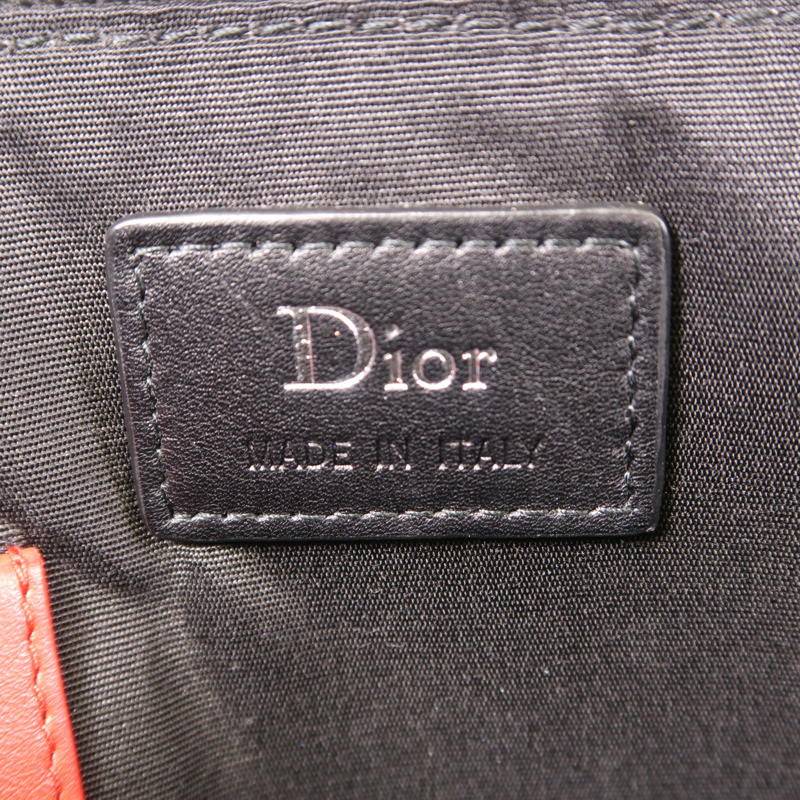Dior 塗層帆布Clutch Bag銀扣手拿包-5