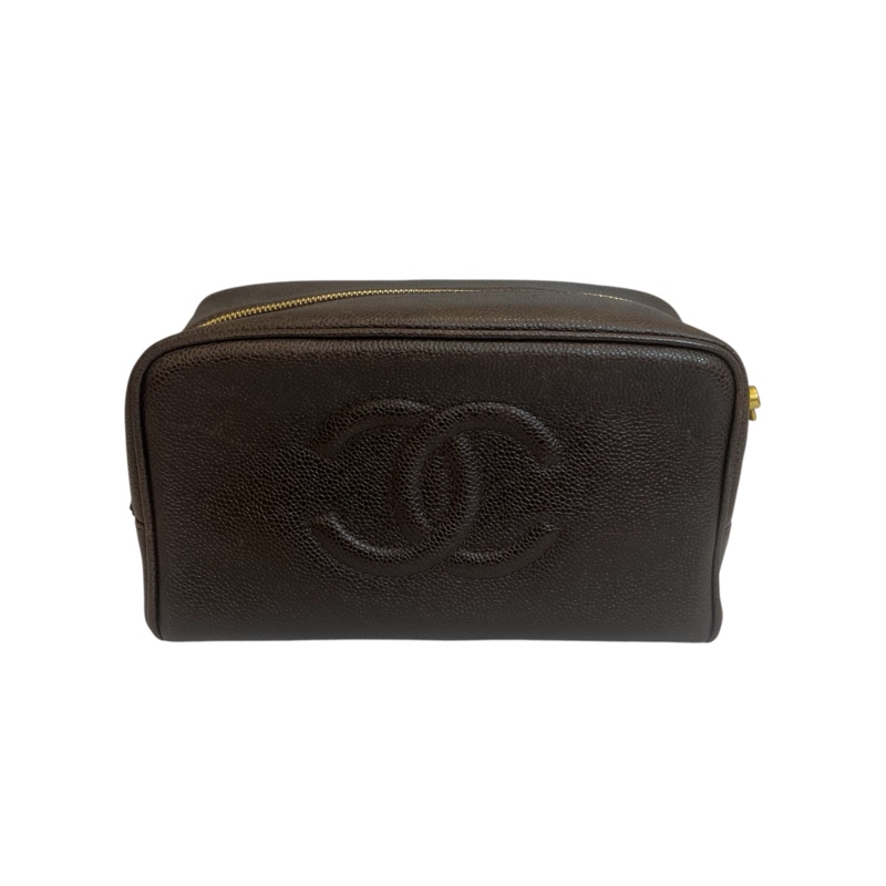 Chanel 經典魚子醬化妝包-0