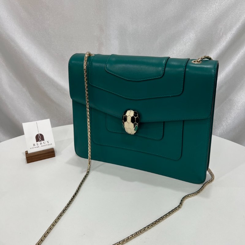 BVLGARI 綠蛇頭包-0