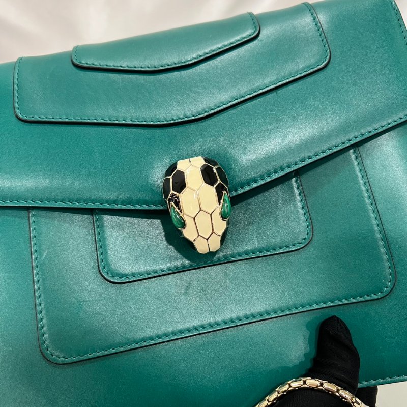 BVLGARI 綠蛇頭包-6