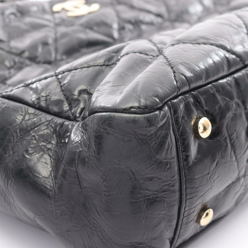 CHANEL Matelasse 鏈條單肩包 小牛皮 羔羊皮 BK 波爾多色 二手 GHW-8