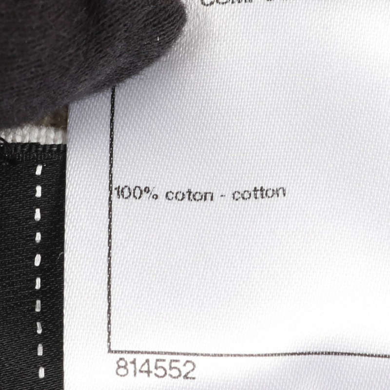 CHANEL COCO 馬克紐扣衫 P51283K06578 棉質米色二手女款 #34-4