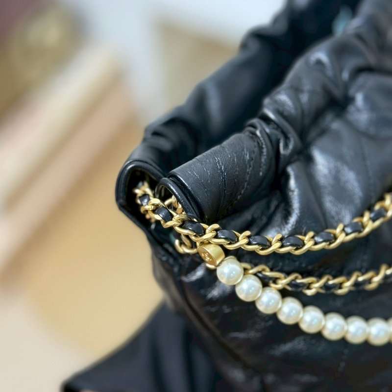 🏷️Chanel.23S 22 mini bag 珍珠垃圾袋 限量秀款 芯片款-9