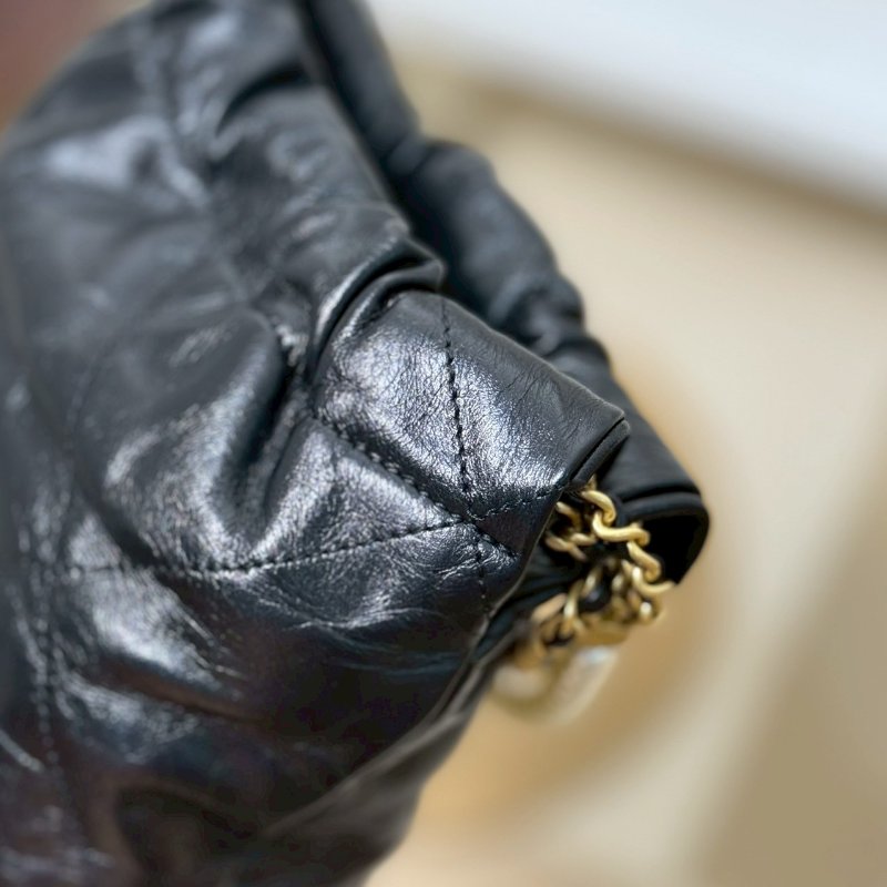 🏷️Chanel.23S 22 mini bag 珍珠垃圾袋 限量秀款 芯片款-12