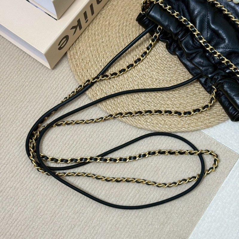 🏷️Chanel.23S 22 mini bag 珍珠垃圾袋 限量秀款 芯片款-21