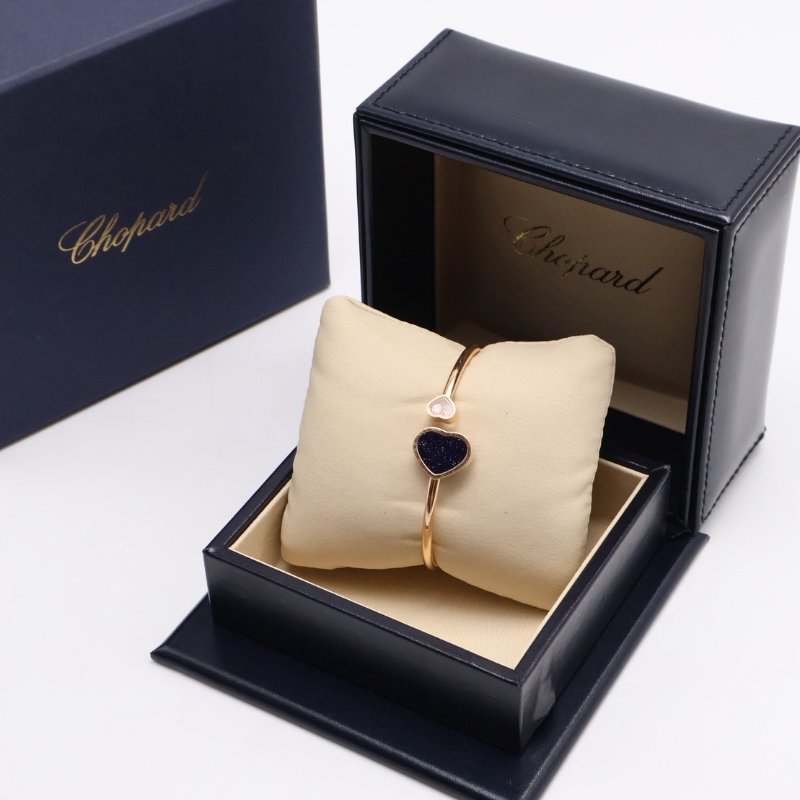 Chopard Happy hearts18K玫瑰金東陵石手環- XS 0.05carat-1