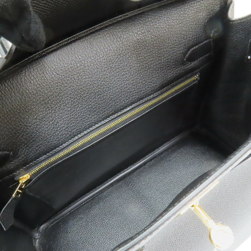 黑色 Epsom牛革 Birkin 30 柏金包 手提包 A刻 金扣 A IS 960 AH-4
