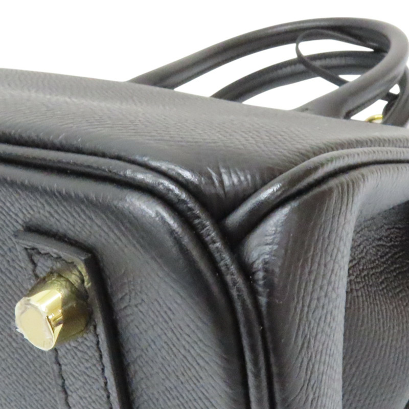 黑色 Epsom牛革 Birkin 30 柏金包 手提包 A刻 金扣 A IS 960 AH-13