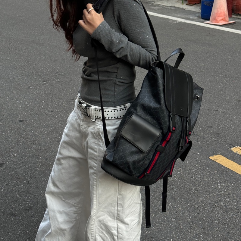 (超稀有) GUCCI Supreme 經典老花 後背包🎒 專櫃11萬-9