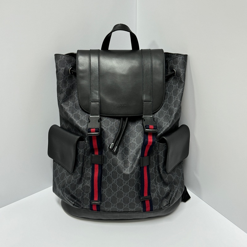 (超稀有) GUCCI Supreme 經典老花 後背包🎒 專櫃11萬-10