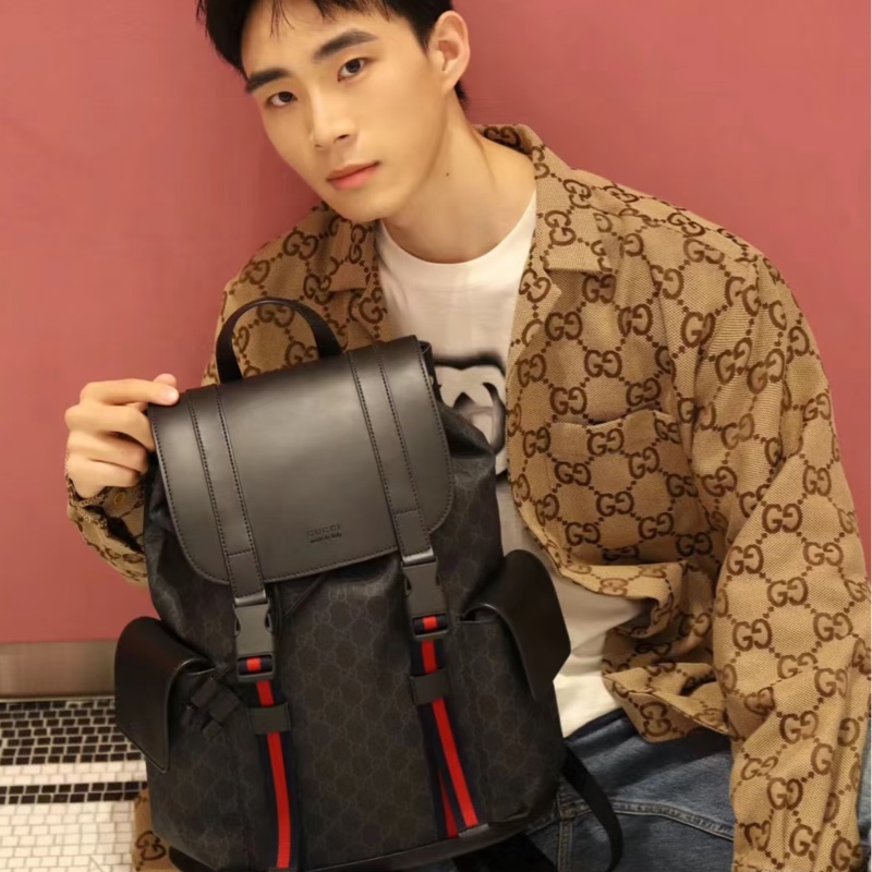 (超稀有) GUCCI Supreme 經典老花 後背包🎒 專櫃11萬-21