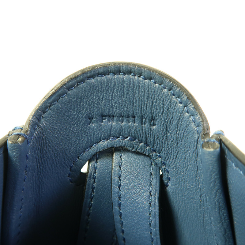 HERMES Epsom皮革/Swift皮革Harnais銀扣肩背袋Colvert-7