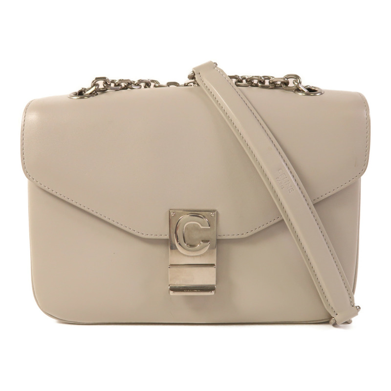 CELINE 牛皮皮革Medium C鏈帶肩背袋-0