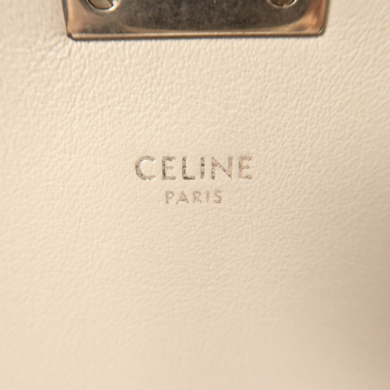 CELINE 牛皮皮革Medium C鏈帶肩背袋-7