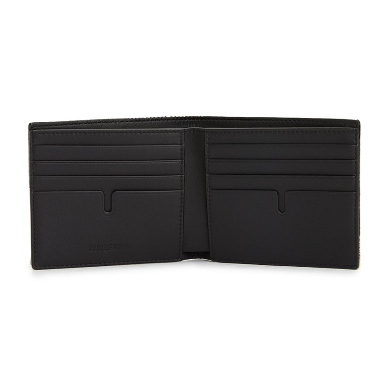 BURBERRY 黑白格子皮夾-3