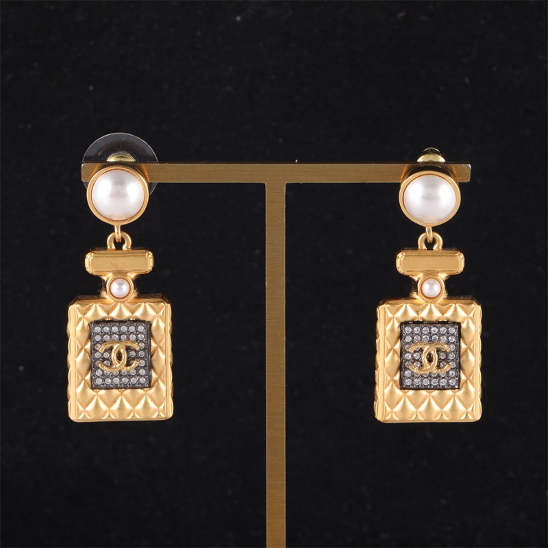 CHANEL(香奈兒)  合金 21V 香水瓶 耳環-0