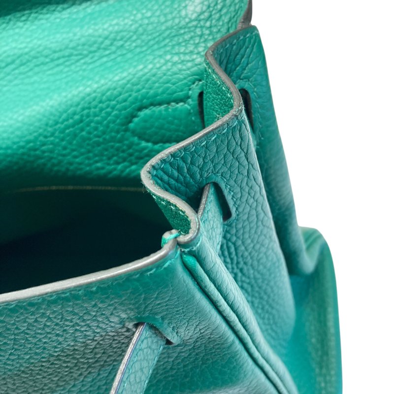 HERMES 愛馬仕 KELLY 28 C刻 皮革 手提包 絲絨綠 金釦-15