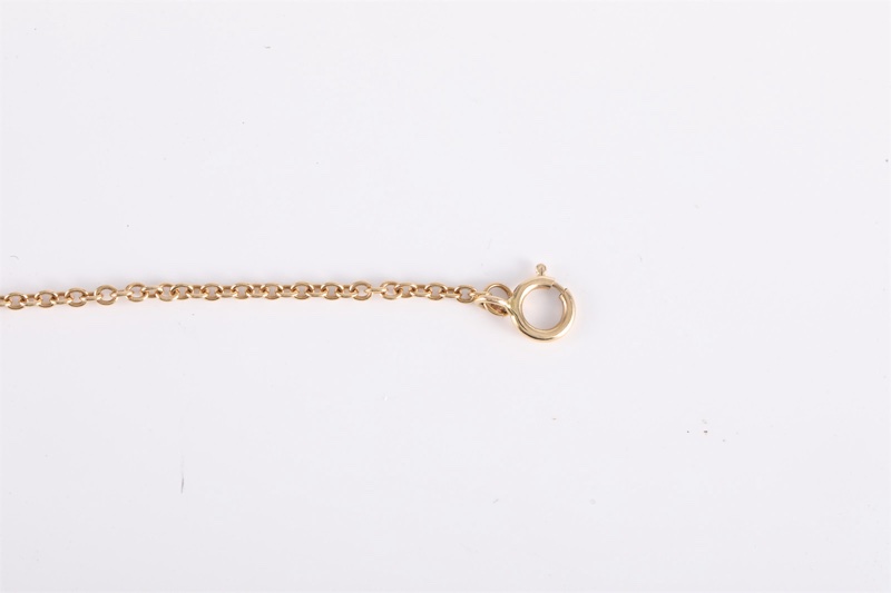 TIFFANY&CO(蒂芙尼) Tiffany T微笑手鏈 18K黃金/鑽石 S-M碼 黃金 T 18K微笑手鏈-3