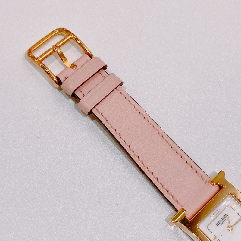 TW4375 Hermes 愛馬仕 H手錶Swift Heure H 21mm Watch Rose Sakura x GHW-13