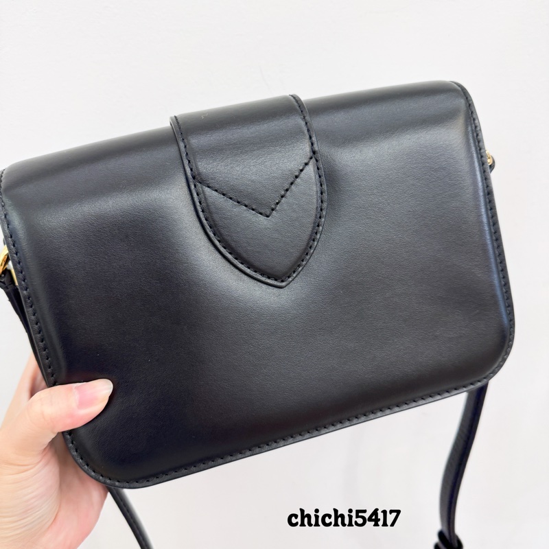 Lv Pont9 黑牛皮斜背包-2