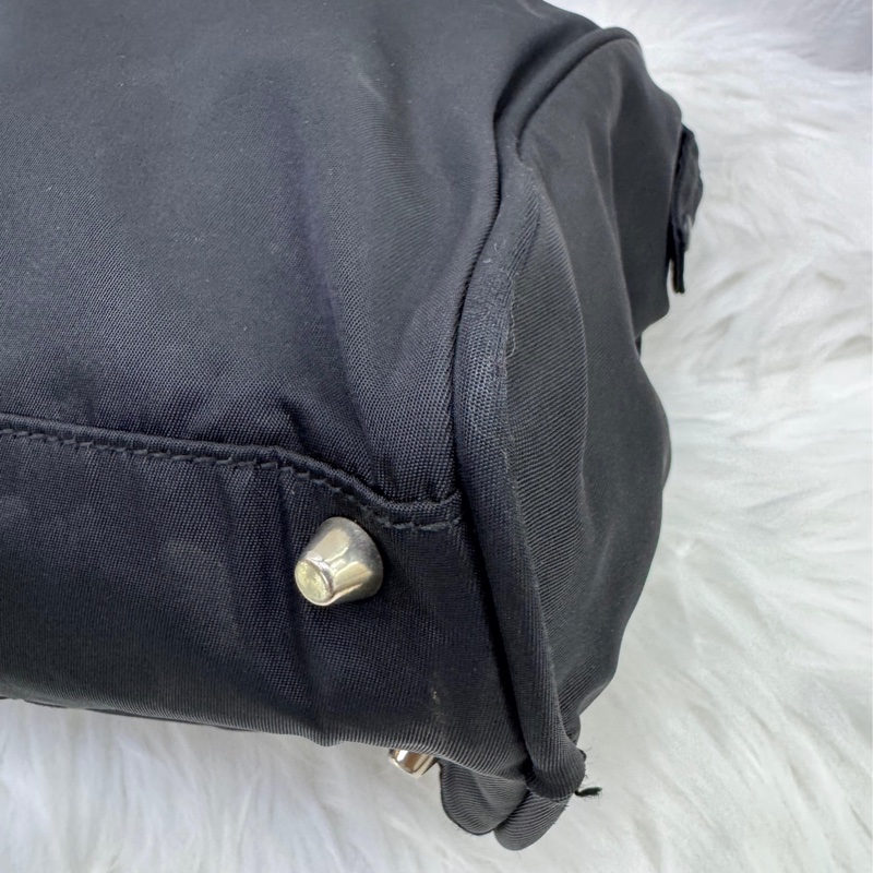 Prada 黑色尼龍手提包公事包鎖頭-8