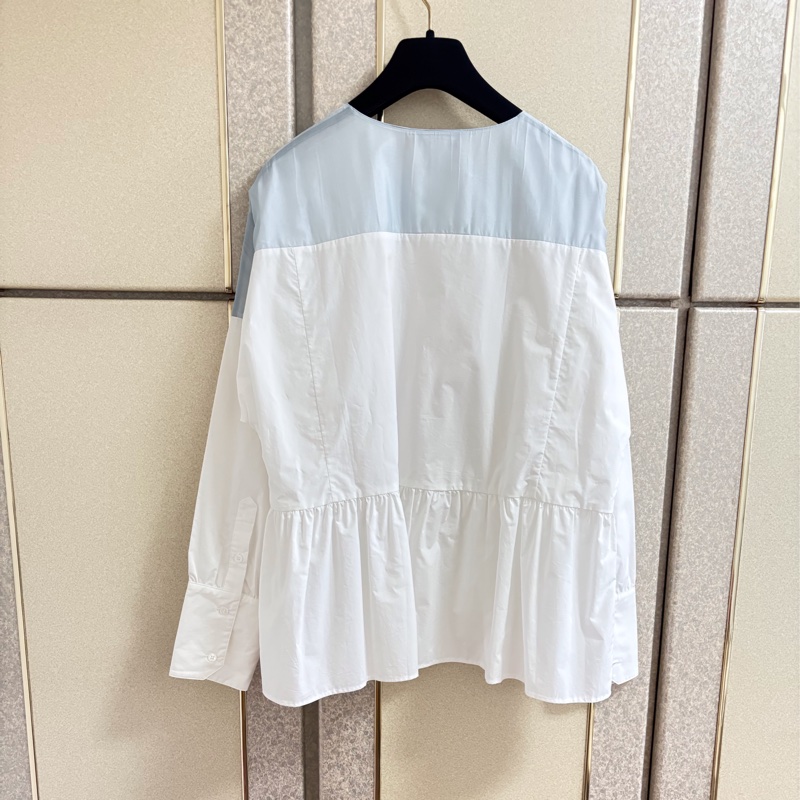 2）全新Max&co正品質感白色襯衫 38號 原價8000多-1