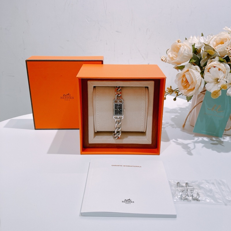 TW4376 Hermes愛馬仕手錶 Nantucket Watch SO Diamond 39 Indexes QZ SS-16