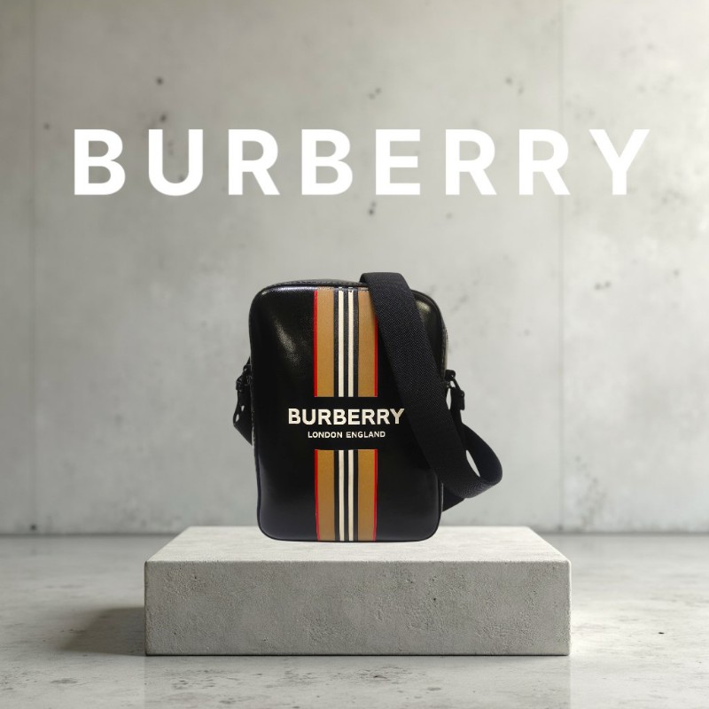 🔥10/3-10/31週年慶🔥【超狂優惠】㊣✨ Burberry✨(附防塵袋)博柏利 黑色 印字 防水 直立 相機包 斜背包 肩背包/二手精品/保證正品🌳二手樹屋🌳-0