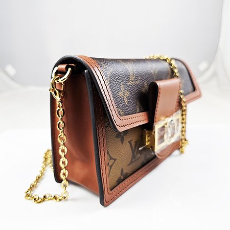 【L3268】LV 原花達芙妮 DAUPHINE 鍊帶斜背包 M68746-1