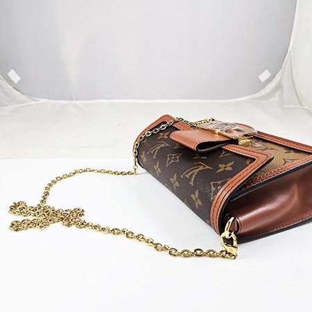 【L3268】LV 原花達芙妮 DAUPHINE 鍊帶斜背包 M68746-2