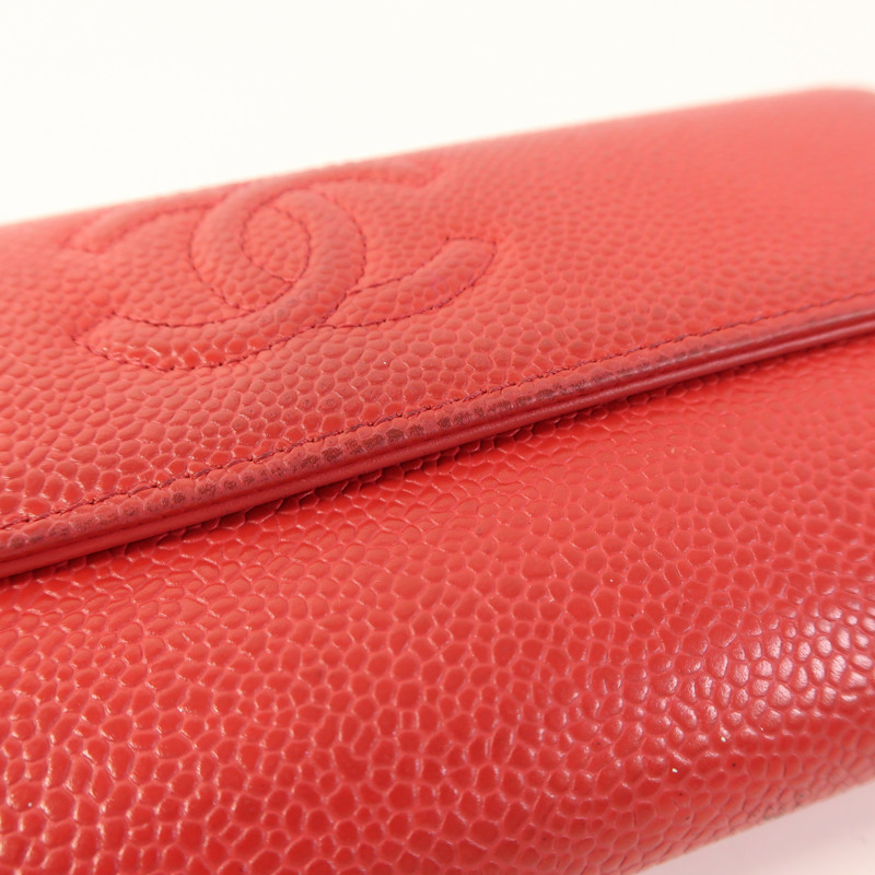 CHANEL 牛皮皮革Long Wallet長錢包-16