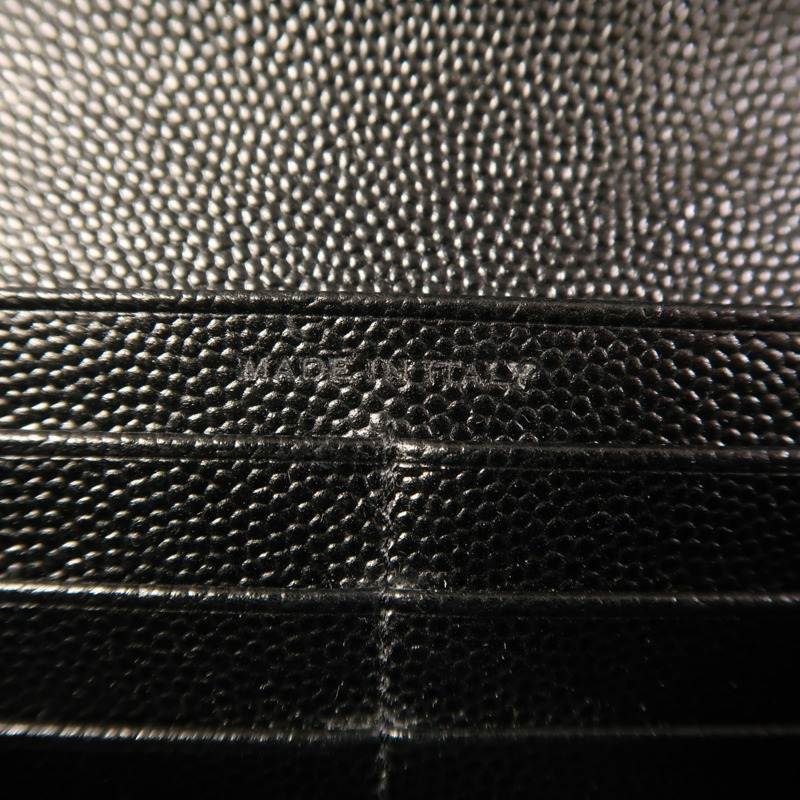 SAINT LAURENT 牛皮皮革Long Wallet金扣長錢包-6