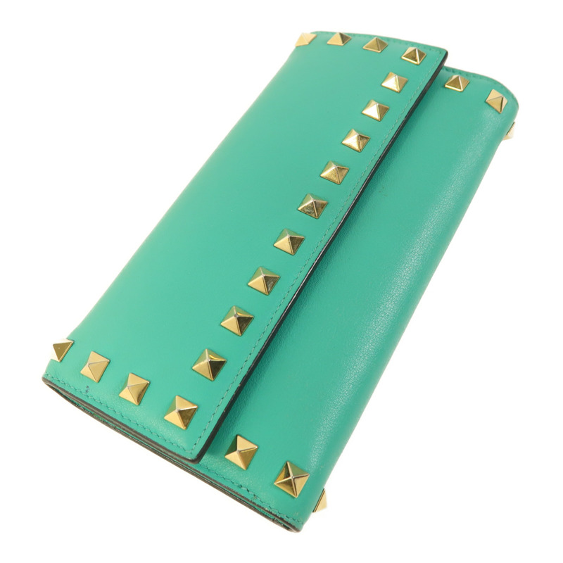 Valentino 牛皮皮革Long Wallet金扣長錢包-2