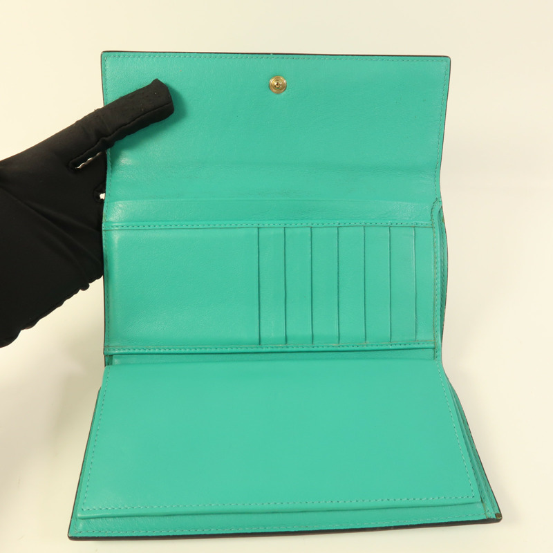 Valentino 牛皮皮革Long Wallet金扣長錢包-4